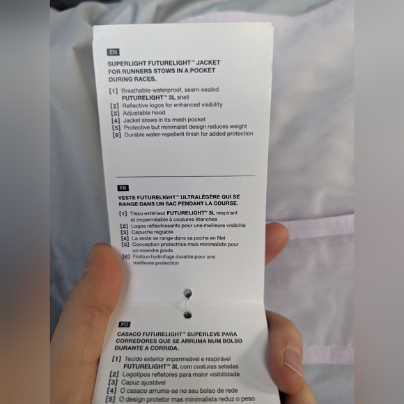 NWT! The North Face Flight Lightriser Futurelight Jacket, Lavender Fog (SIZE XS) - Picture 16 of 16